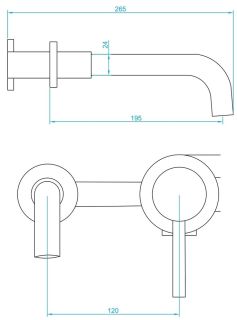 Встраиваемый смеситель для раковины RGW Shower Panels SP-47 хром 51140547-01